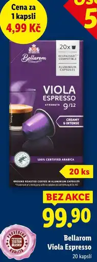 Lidl Bellarom Viola Espresso, 20 kapslí nabídka