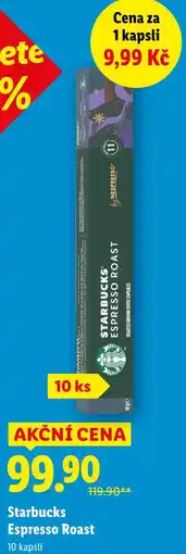 Lidl Starbucks Espresso Roast, 10 kapslí nabídka