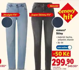 Lidl esmara Džíny nabídka