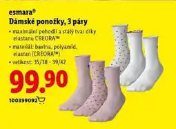 Lidl esmara Dámské ponožky, 3 páry nabídka