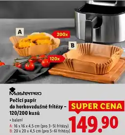Lidl Pečicí papír do horkovzdušné fritézy - 120/200 kusů nabídka
