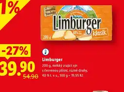Lidl Alpenstern Limburger nabídka