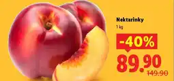 Lidl Nektarinky nabídka