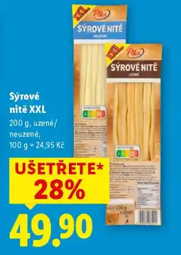 Lidl Pilos Sýrové nitě XXL nabídka
