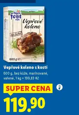 Lidl Alpen Fest Vepřové koleno s kostí nabídka