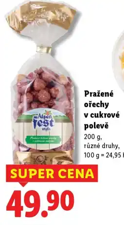 Lidl Alpen Fest Pražené ořechy v cukrové polevě nabídka