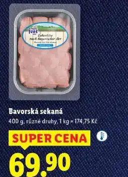 Lidl Alpen Fest Bavorská sekaná nabídka