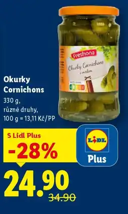 Lidl Freshona Okurky Cornichons nabídka