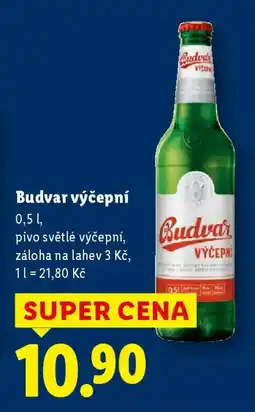 Lidl Budvar výčepní nabídka