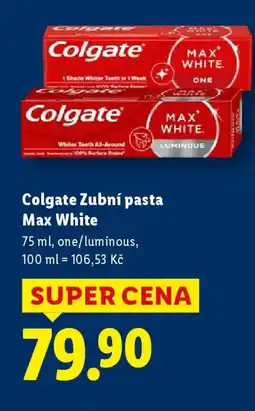 Lidl Colgate Max White nabídka