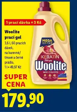 Lidl Woolite prací gel nabídka