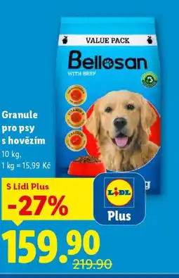 Lidl Bellosan Granule pro psy s hovězím nabídka