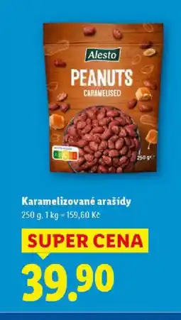 Lidl Alesto Karamelizované arašídy nabídka