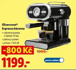 Lidl SilvercrestⓇ Espresso kávovar nabídka