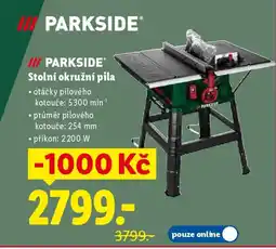 Lidl PARKSIDE® Stolní okružní pila nabídka