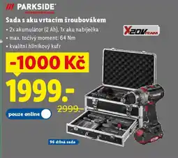 Lidl PARKSIDE® Sada s aku vrtacím šroubovákem nabídka