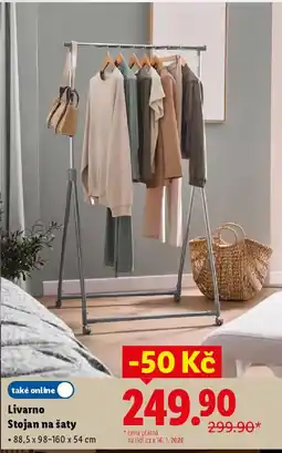 Lidl Livarno Stojan na šaty nabídka