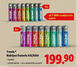 Lidl Tronic® Nabíjecí baterie AA/AAA nabídka