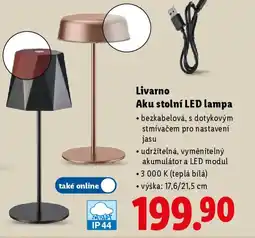 Lidl Livarno Aku stolní LED lampa nabídka