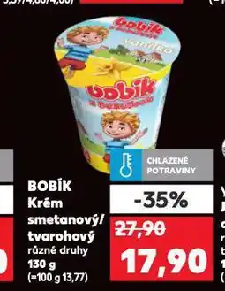 Kaufland Bobík tvarohový krém nabídka
