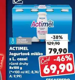 Kaufland Actimel jogurtové mléko nabídka
