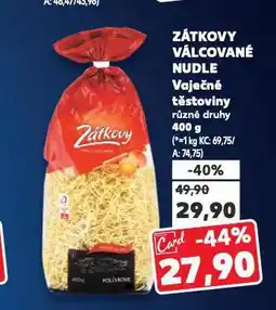 Kaufland Zátkovy válcované nudle nabídka