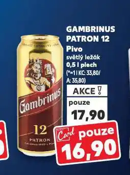 Kaufland Pivo gambrinus nabídka