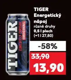Kaufland Tiger energy drink nabídka