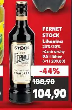 Kaufland Fernet stock nabídka