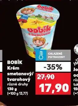Kaufland Bobík smetanový krém nabídka