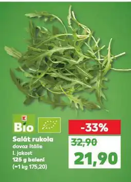 Kaufland Bio salát rukola nabídka