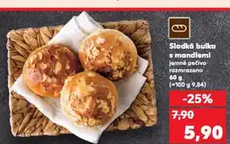 Kaufland Sladká bulka s mandlemi nabídka