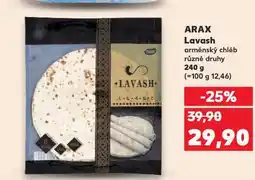 Kaufland Arax lavash nabídka