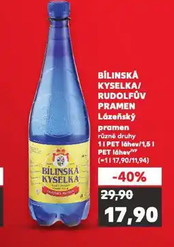 Kaufland Bílinská kyselka nabídka
