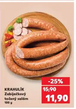 Kaufland Krahulík zabijačkový točený salám nabídka