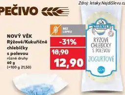 Kaufland Nový věk kukuřičné chlebíčky s polevou nabídka