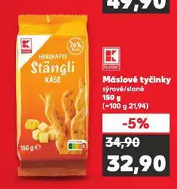 Kaufland Máslové tyčinky nabídka