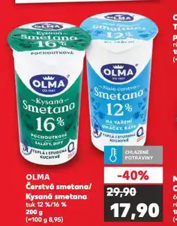 Kaufland Olma kysaná smetana nabídka