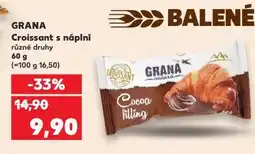 Kaufland Grana croissant s náplní nabídka