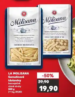Kaufland La molisana semolinové těstoviny nabídka