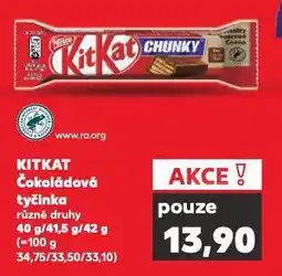 Kaufland Kitkat čokoládová tyčinka nabídka
