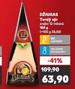 Kaufland Džiugas tvrdý sýr nabídka