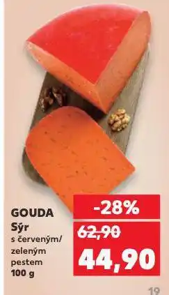 Kaufland Gouda sýr s červeným pestem nabídka