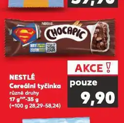 Kaufland Nestlé cereální tyčinka nabídka
