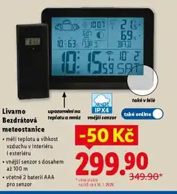 Lidl Livarno Bezdrátová meteostanice nabídka