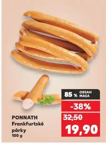 Kaufland Ponnath frankfurtské párky nabídka