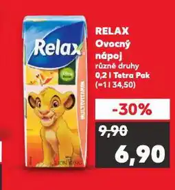 Kaufland Relax ovocný nápoj nabídka