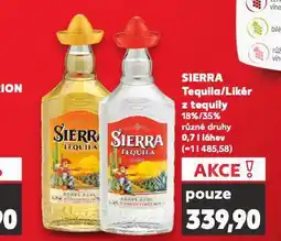 Kaufland Sierra likér z tequily nabídka