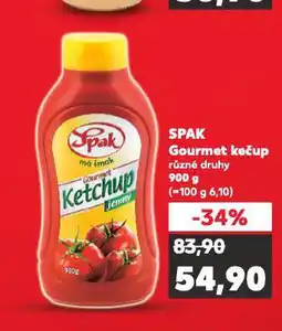 Kaufland Spak gourmet kečup nabídka