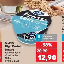 Kaufland Olma high protein jogurt nabídka